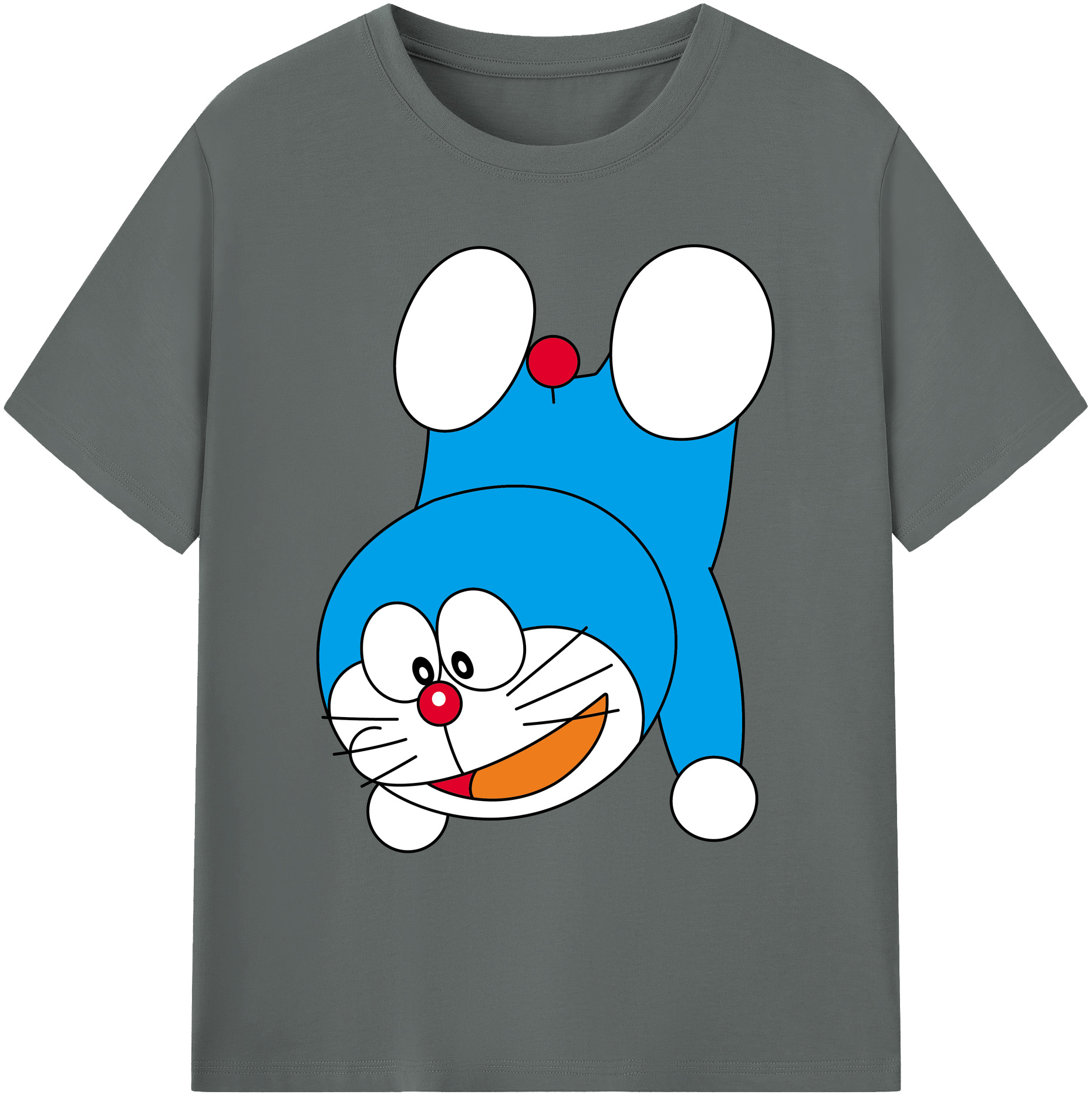 （画像用） ドラえもん Doraemon 綿100％ メンズ半袖Tシャツ｜肌触りやわらか＆通気性